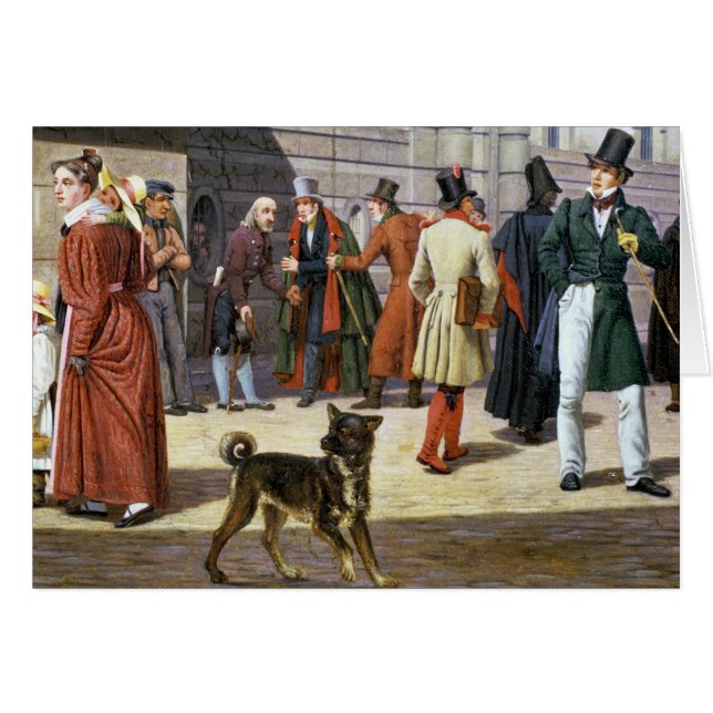 Cartão Cena da rua em Éstocolmo (Frente Horizontal)