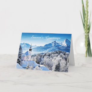 Cartão Cena de inverno personalizada