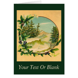 Cartão Cena de Montanha Russa