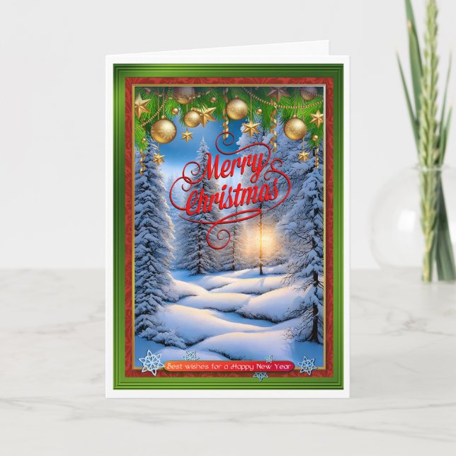 Cartão Cena de Natal (Frente)