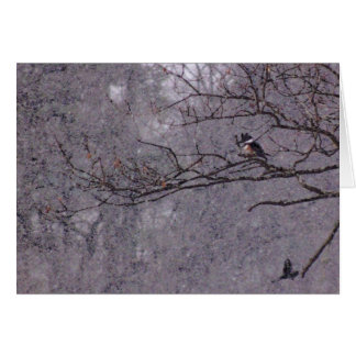 Cartão Cena de Neve