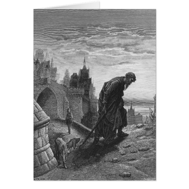 Cartão Cena de "O Rimo do Mariner Antigo" 4 (Frente)