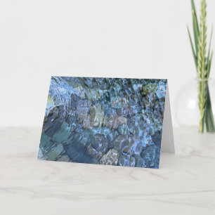 Cartão Cena de praia de sereno Elegante