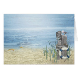 Cartão Cena de Summer Beach