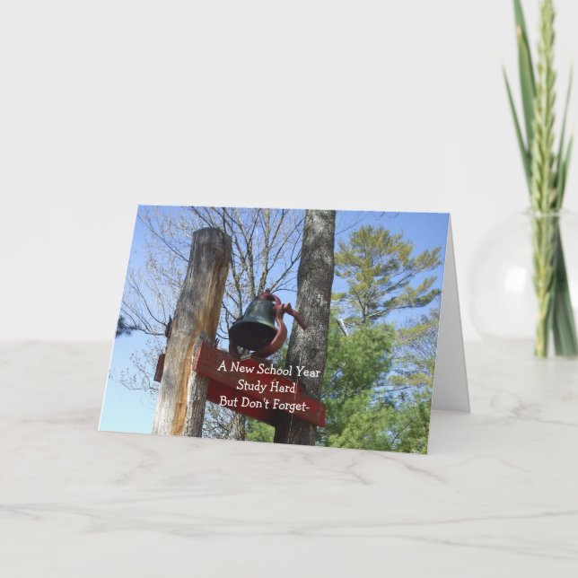 Cartão Cena de um Ano Letivo - Cena da Campainha (Frente)