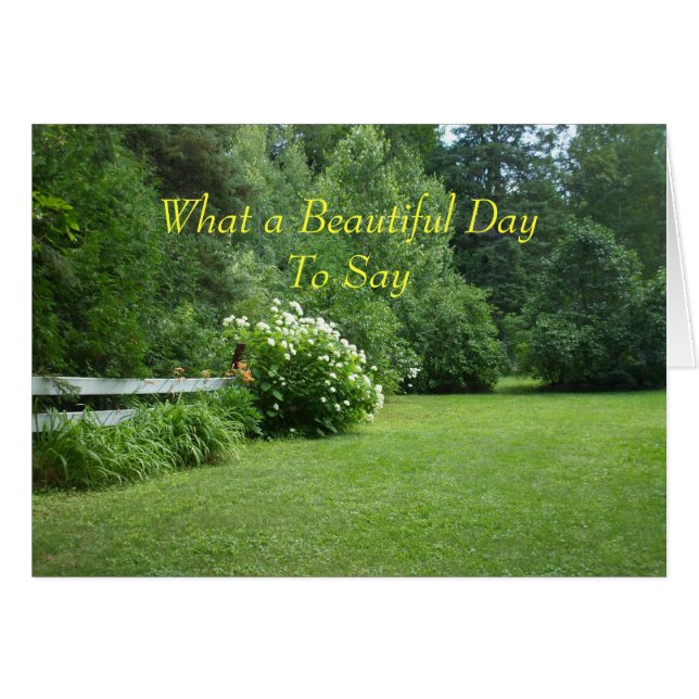 Cartão Cena de Verão (Frente Horizontal)