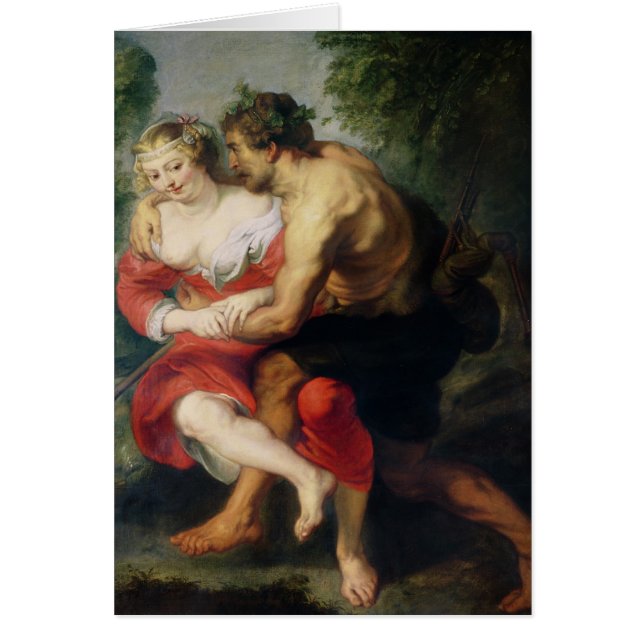 Cartão Cena do amor ou, a conversação galharda (Frente)