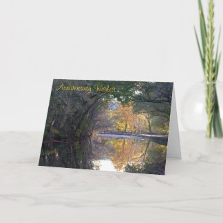 Cartão Cena do Canal C&O para Aniversário de Casamento