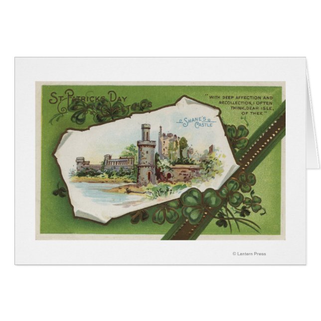 Cartão Cena do Castelo de Shane (Frente Horizontal)