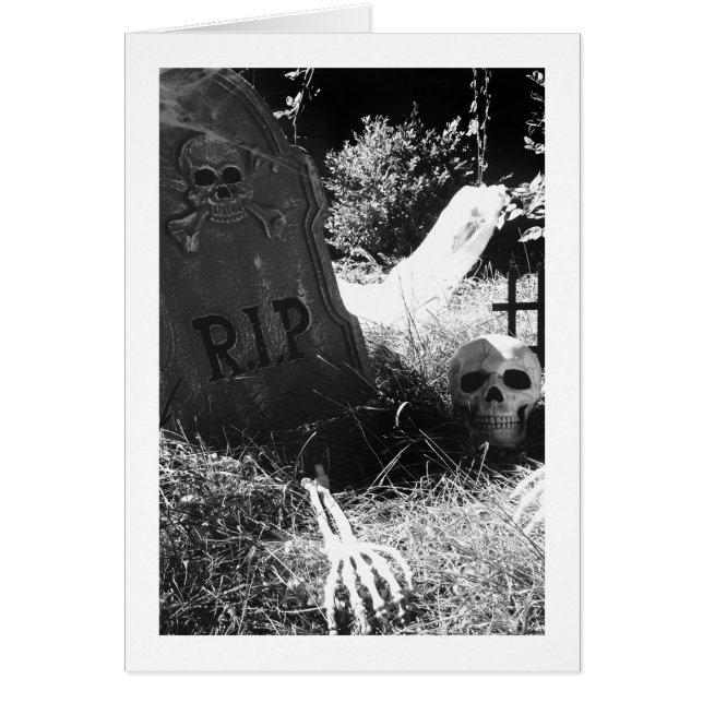 Cartão cena do cemitério (Frente)