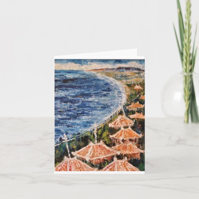 Cartão Cena do Mar (Okinawa) (Frente)