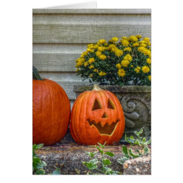 Cartão Cena do outono (Frente)