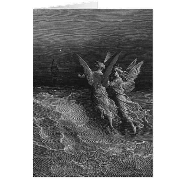 Cartão Cena "do Rime do navegador antigo" 2 (Frente)