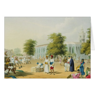 Cartão Cena em Bombaim, do volume mim 'do cenário, traje