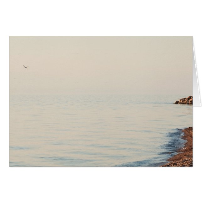 Cartão Cena ideal da praia (Frente Horizontal)