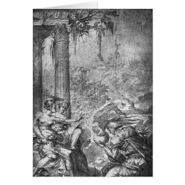 Cartão Cena mágica (Frente)