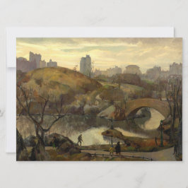 Cartão Cena no Central Park (Nova Iorque, NY, EUA)