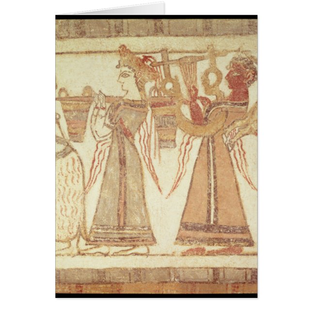 Cartão Cena ritual do culto (Frente)