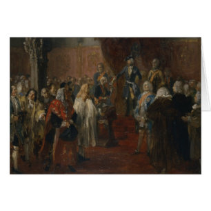 Cartão Cena Silesian da homenagem, 1855