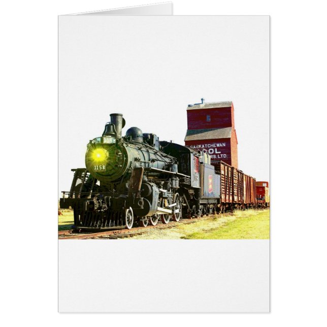 Cartão Cenário ferroviário (Frente)