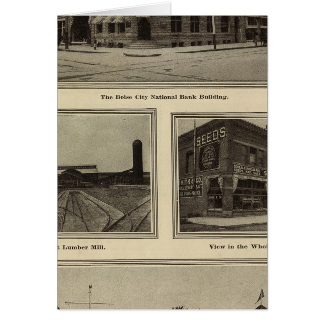 Cartão Cenas, Boise, Idaho (Frente)