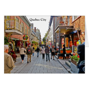 Cartão Cenas de Cidade de Quebec