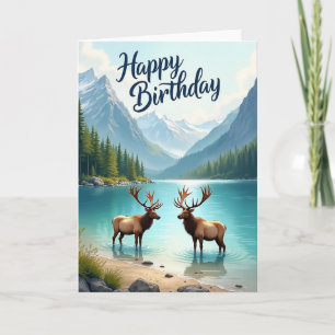 Cartão Cênico de Aniversário Antelado Doce