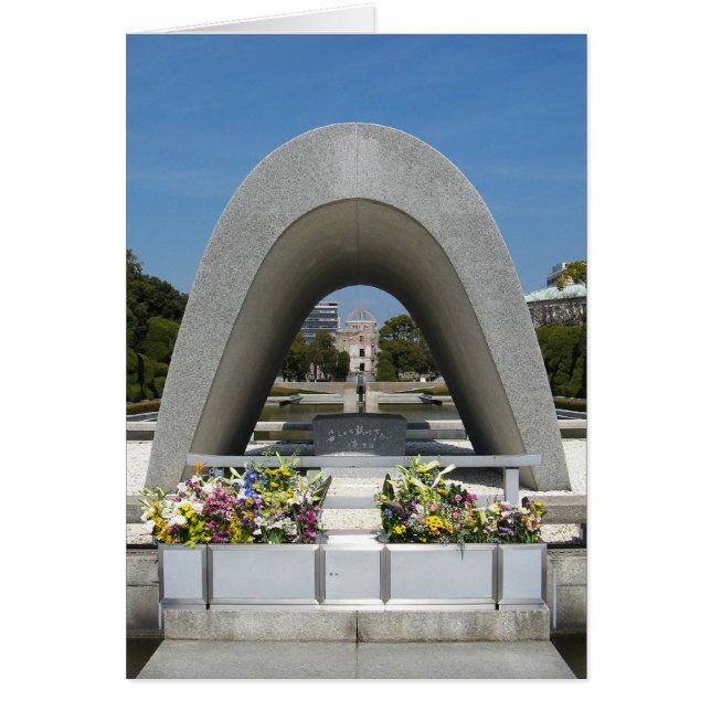 Cartão Cenotaph Memorial Hiroshima (Frente)
