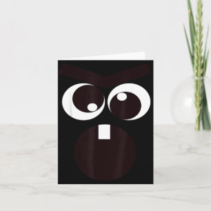 Cartão Cenoura Assustadora Fantasia de Halloween para Cri