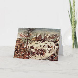Cartão Census At Bethlehem  By Bruegel D. Ä. Pieter