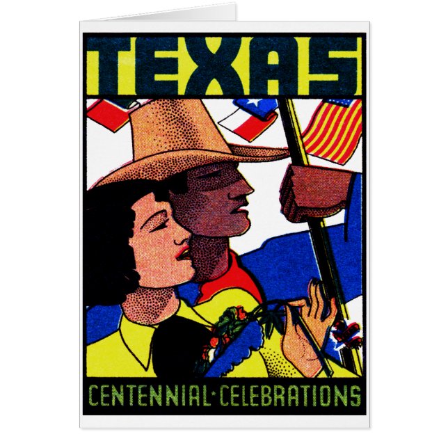 Cartão Centenal do Texas 1936 (Frente)