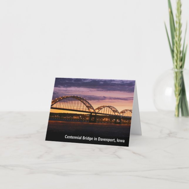 Cartão Centennial Bridge Note Cards (Frente)