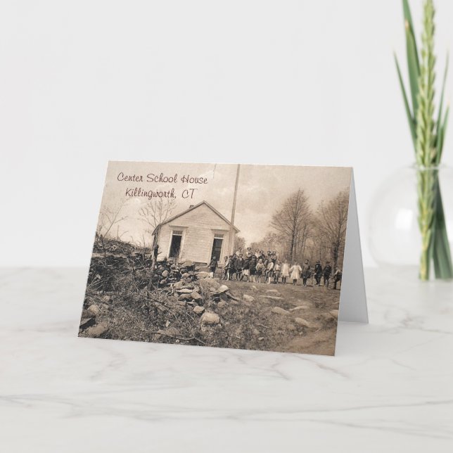 Cartão Center School House Greeting Card (Frente)