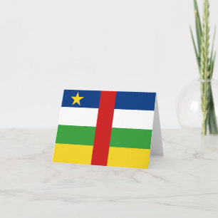Cartão Centrafrique Flag