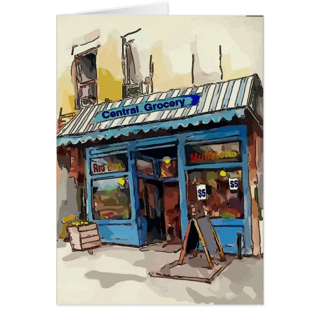 Cartão Central Grocery, Trimestre Francês (Frente)