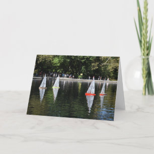 Cartão Central Park Boat Pond New York