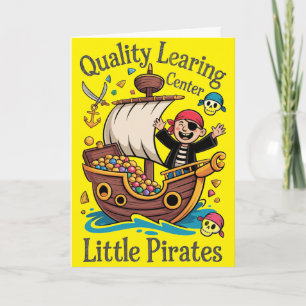 Cartão Centro de Aprendizagem de Qualidade Piratas Minnes