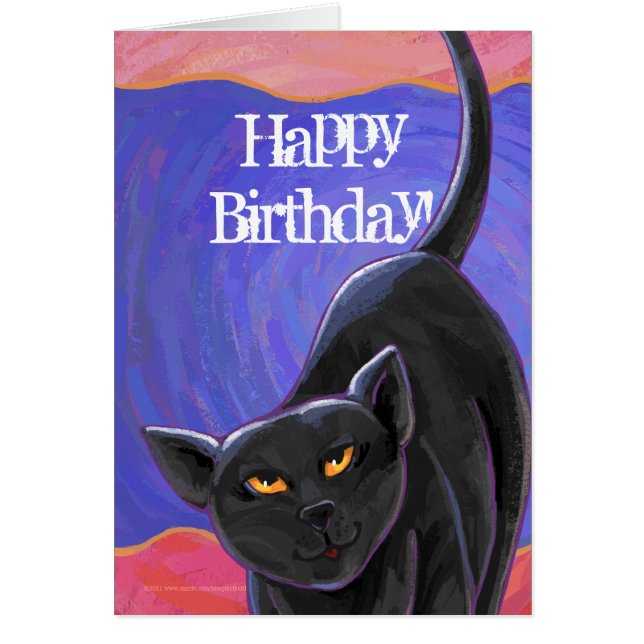 Cartão Centro de Festas de Gatos Negros (Frente)