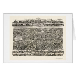 Cartão Centro de Newton, mapa panorâmico das MÃES - 189