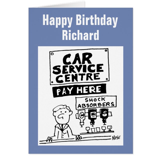 Cartão Centro de Serviços de Automóveis (Frente)