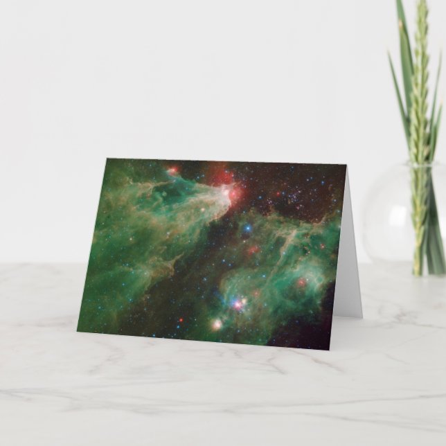 Cartão Cepheus B e C Nebulosa Verde (Frente)