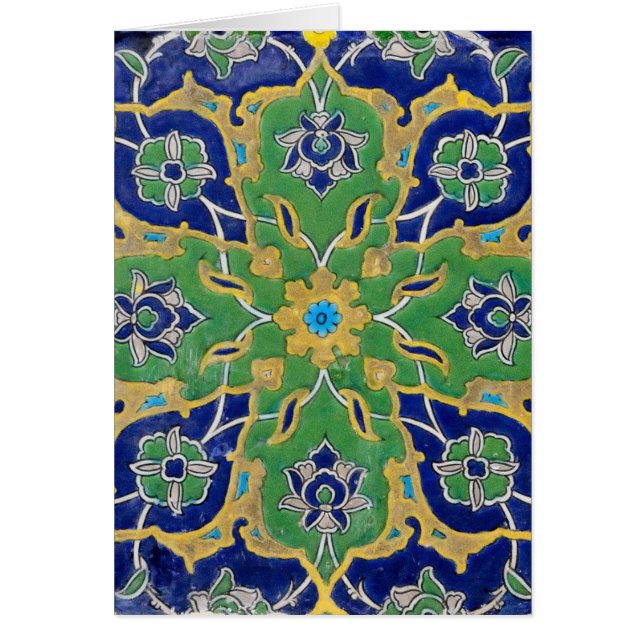 Cartão cerâmica do iznik (Frente)