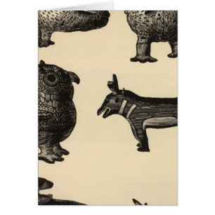 Cartão Cerâmica Effigy de Zuni