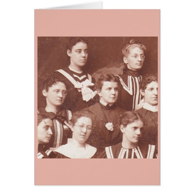 Cartão cerca de 1905 coro feminino (Frente)