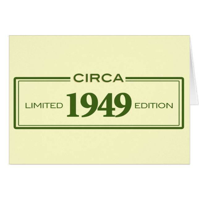 Cartão cerca de 1949 (Frente Horizontal)