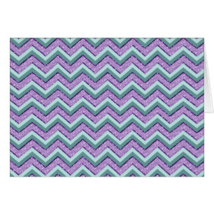 Cartão Cerceta e ziguezague Amethyst