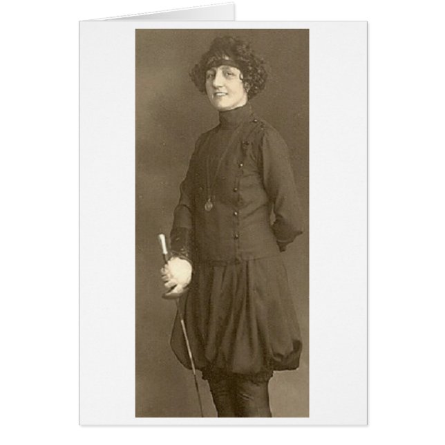 Cartão Cerco dos Jogos Olímpicos de Adeline Gehrig 1924 (Frente)