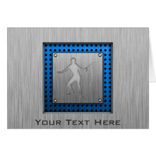 Cartão Cerco escovado do Metal-olhar