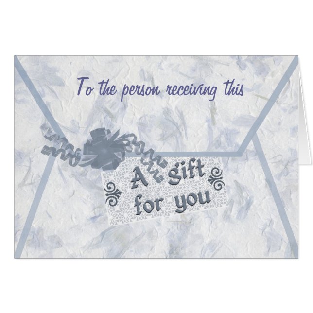 Cartão Cerco monetário do presente (Frente Horizontal)