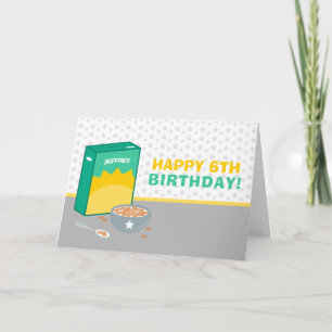 Cartão Cereal Feliz Aniversário
